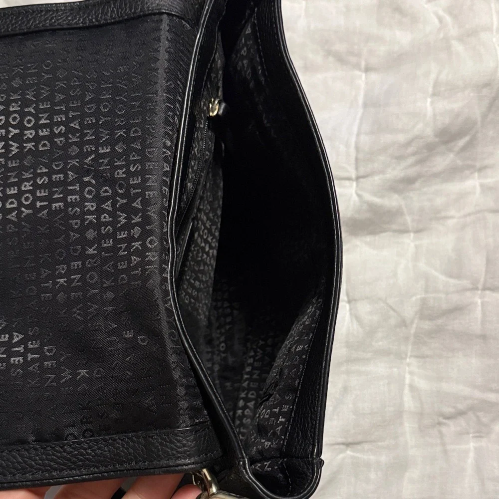 Kate Spade Black Leather Shoulder Bag - Picture 5 of 6